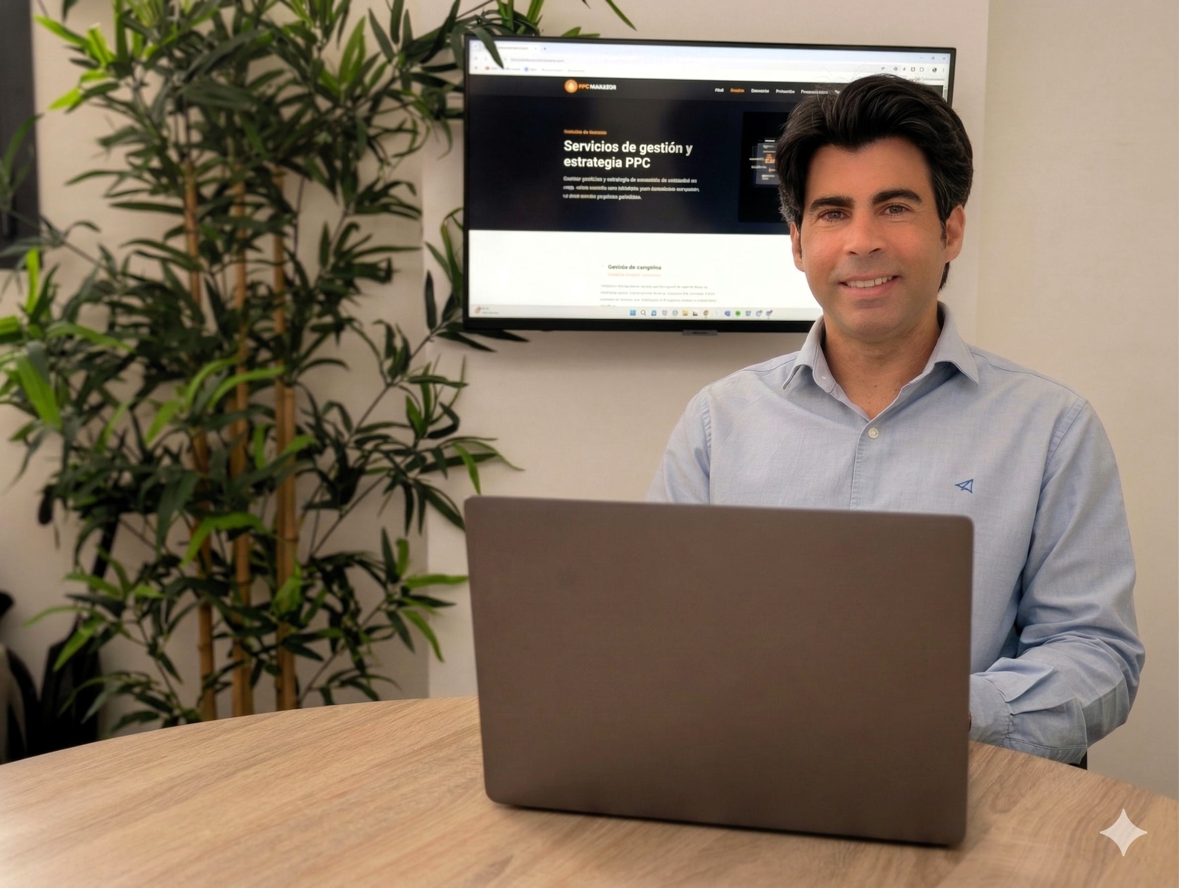 Iván, consultor PPC freelance, trabajando en estrategia de campañas Google Ads